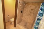 Vacation beach side rental, La Ventana del Mar - condo 4-4 3rd bedroom full bathroom shower and toilet
